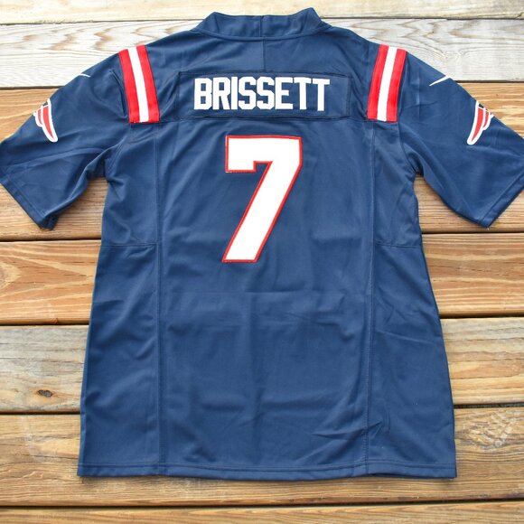 New! Jacoby Brissett New England Patriots Blue Football Jersey Adult Men's Sizes - Picture 1 of 2